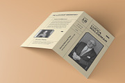 Geometric Line Funeral Program, a Brochure Template by Neermana (Thumbnail 3 of 4)