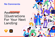 No Comments Illustrations, a Templates & Theme by Craftwork (Thumbnail 1 of 8)