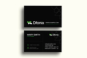 Sleek Modern Business Card Template, a Business Card Template by MightyDesign (Thumbnail 1 of 6)