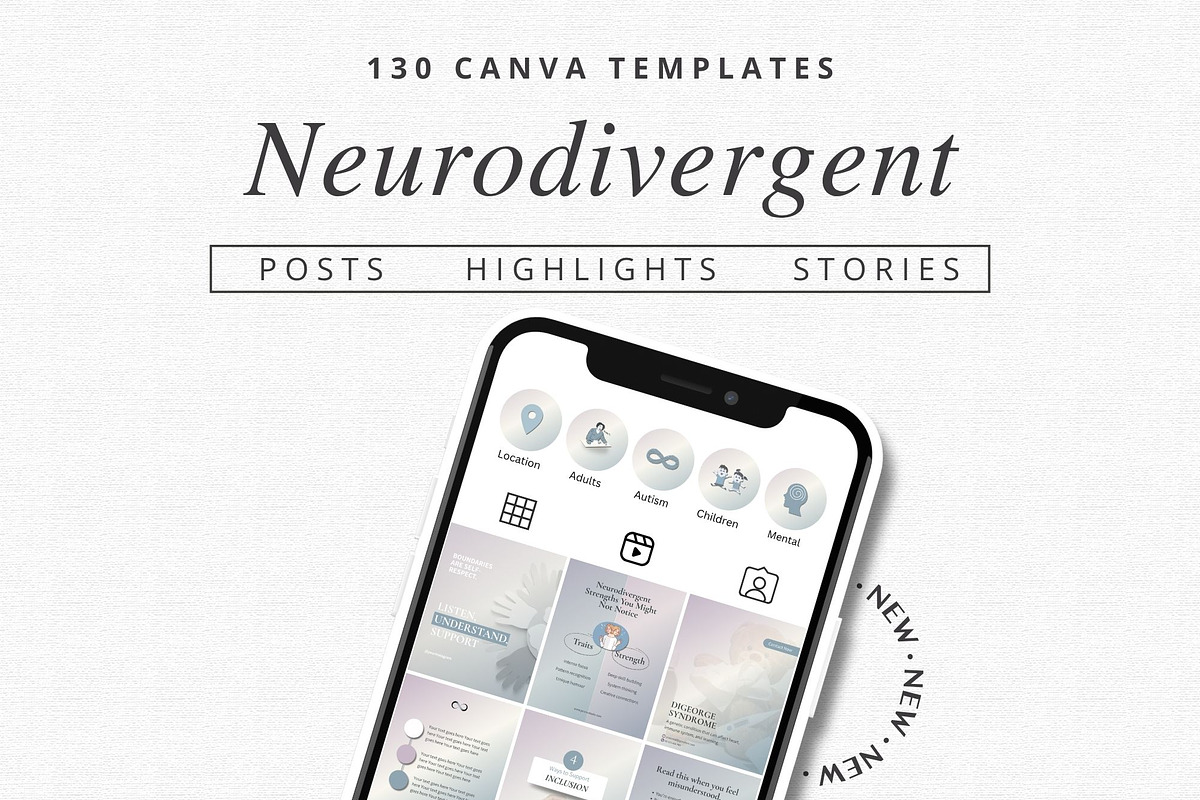 Neurodivergent Canva Templates