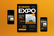 Minimalist Business Expo Flyer Set, a Flyer Template by graphicook (Thumbnail 1 of 3)