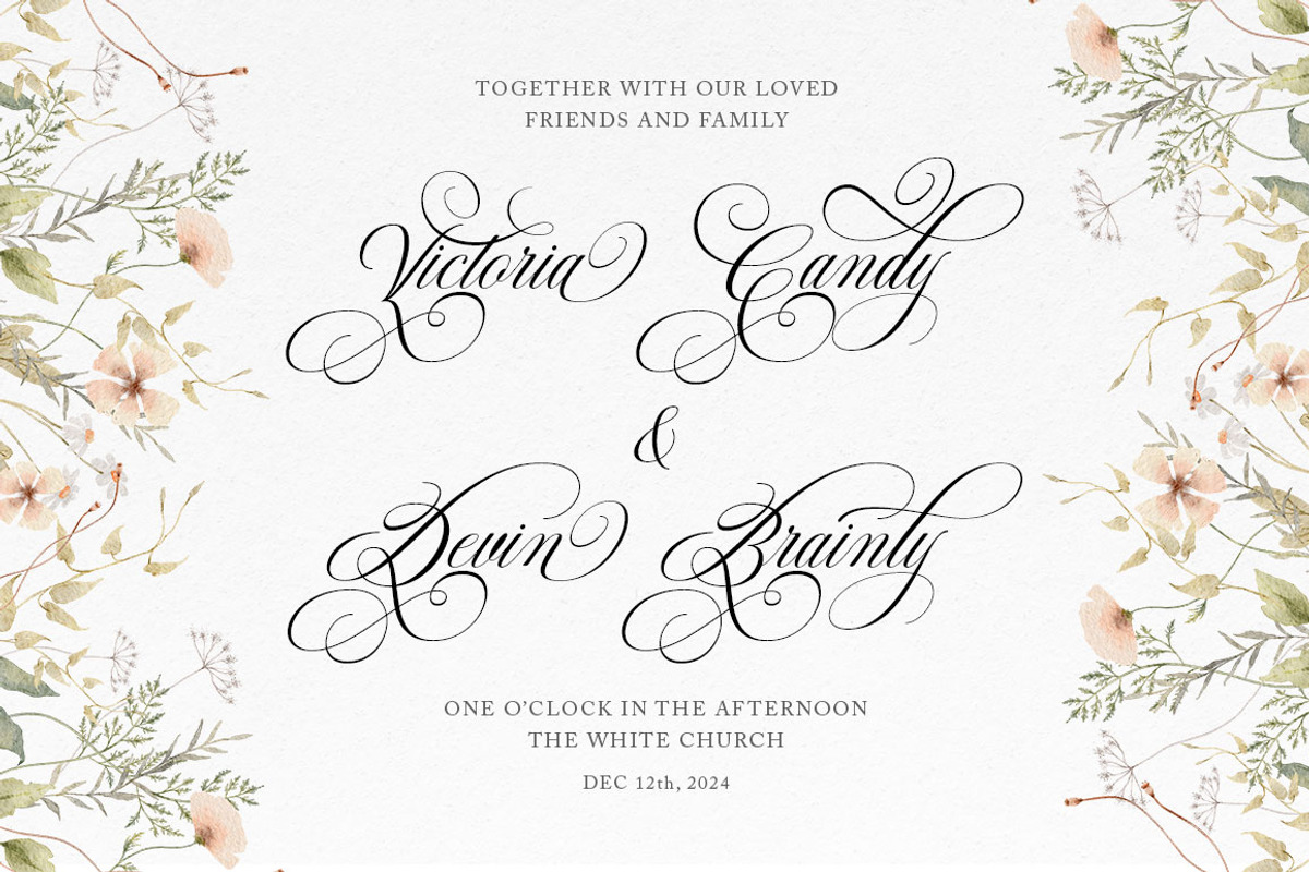 Chardonnay Script, a Script Font by Has_rizal (Photo 10 of 11)