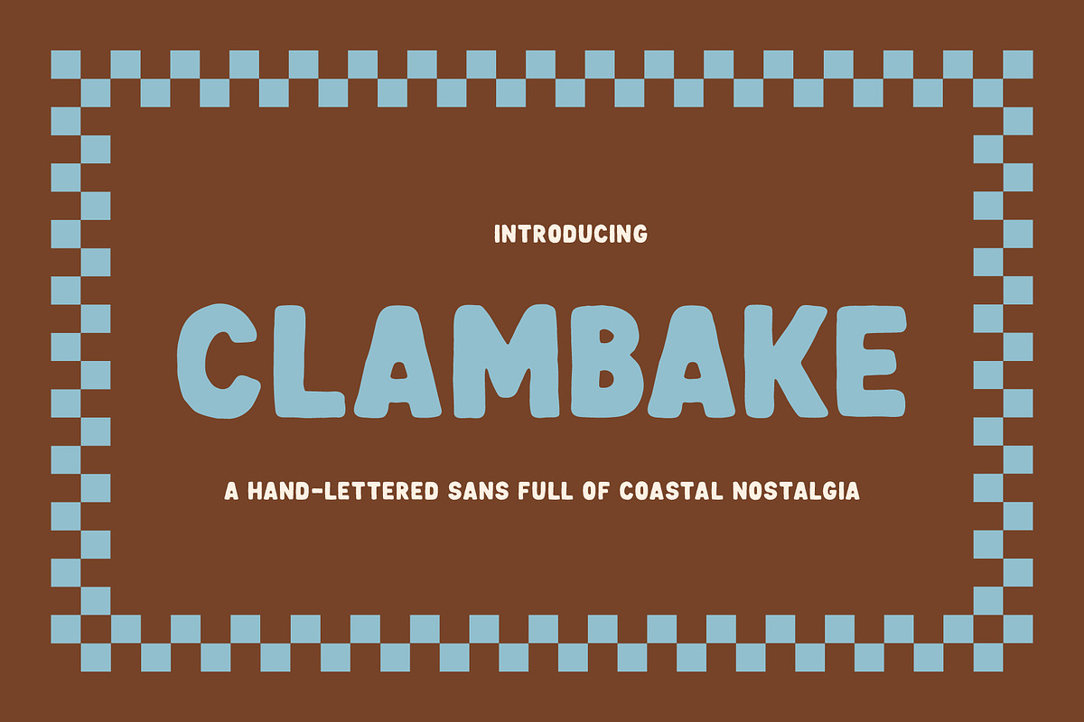 CLAMBAKE by Tyler Elise, a Sans Serif Font by tylerelise (Photo 1 of 4)