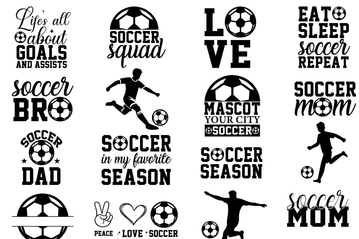 Soccer Mom Quotes SVG Bundle, a Sport Illustration by Digi_Design_World (Photo 2 of 7)