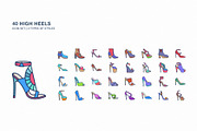High Heels icon set, an Icon by Icongeek26 (Thumbnail 1 of 4)