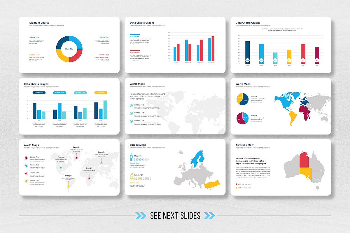 Annual Report Google Slides, a Presentation Template by White Graphic (Photo 12 of 13)