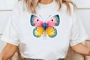 Pastel Butterfly PNG Sublimation, an Illustration by Designworld (Thumbnail 9 of 10)
