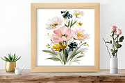 summer garden watercolor clipart, an Illustration by DreamCafeArt (Thumbnail 7 of 8)