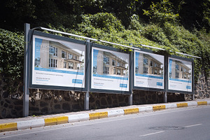 Building construction sign/billboard