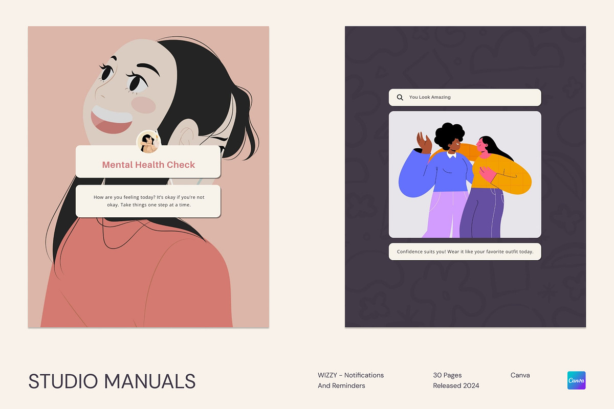 WIZZY – Notifications And Reminders, a Social Media Template by Studio Manuals (Photo 1 of 8)
