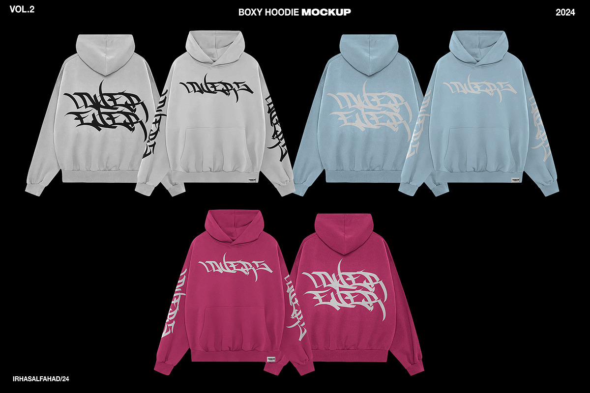 Boxy Hoodie Mockup, a Hoody Mockup by Irhasalfahad (Photo 4 of 5)