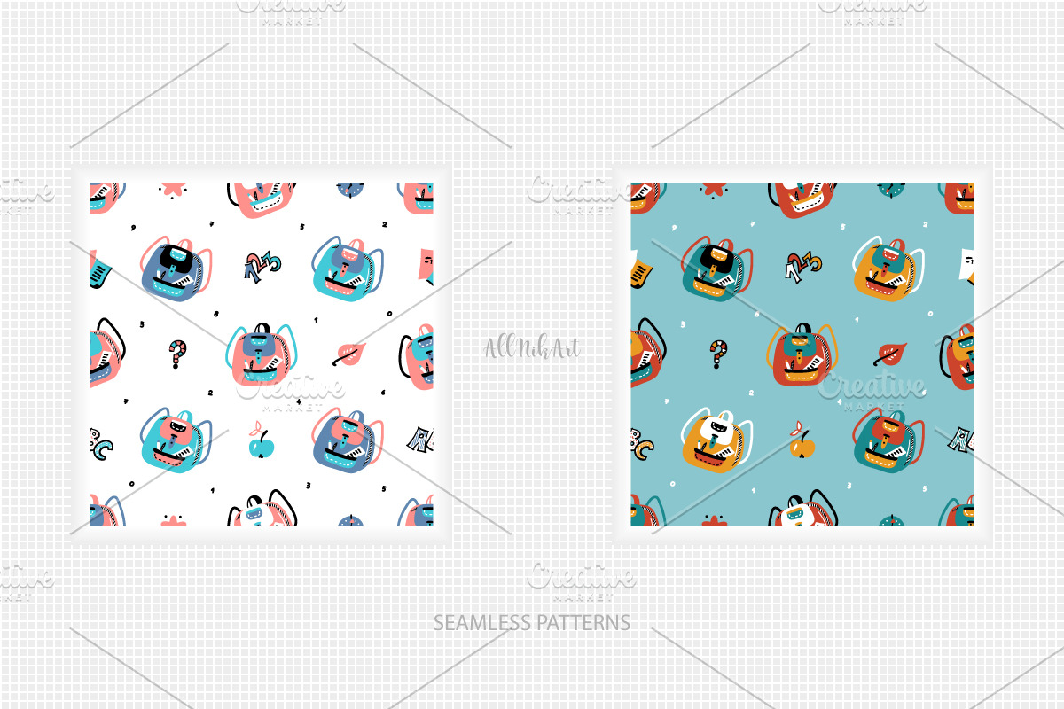 Back to School Illustrations & Patte, an Object Graphic by AllNikArt (Photo 4 of 4)