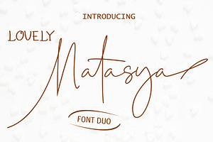 Lovely Natasya - Duo Font