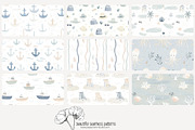 70 pastel marine seamless pattern, a Pattern Graphic by Poppy Lane Studio (Thumbnail 2 of 10)