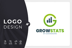 Grow Stats - Letter G Logo Template