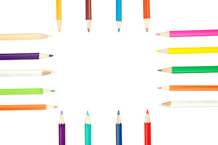 Colored pencils row, a School & Education Photo by José Manuel Gelpi