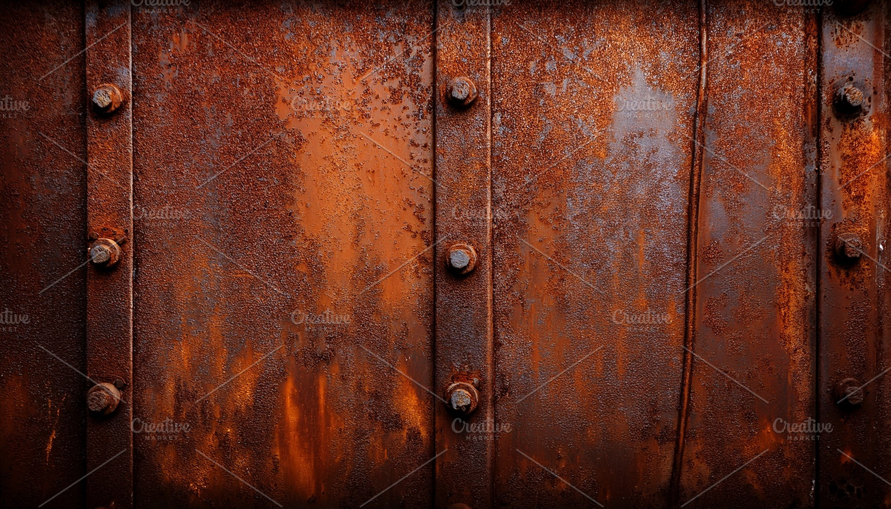 rusted iron metal texture background AI generated, a Photo by WorldOfPhotos