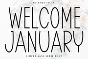 Welcome January, a Sans Serif Font by InermediaSTUDIO (Thumbnail 1 of 8)