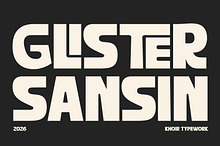Glister Sansin - Display Font
