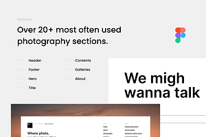 Photography - Website - Figma