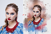 Portrait Watercolor Dropping Action, an Action Add-On by Photoshop Action (Thumbnail 2 of 7)