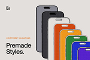 12 Vector Devices Mockup - 2026, an iPhone Mockup by Asylab (Thumbnail 3 of 43)