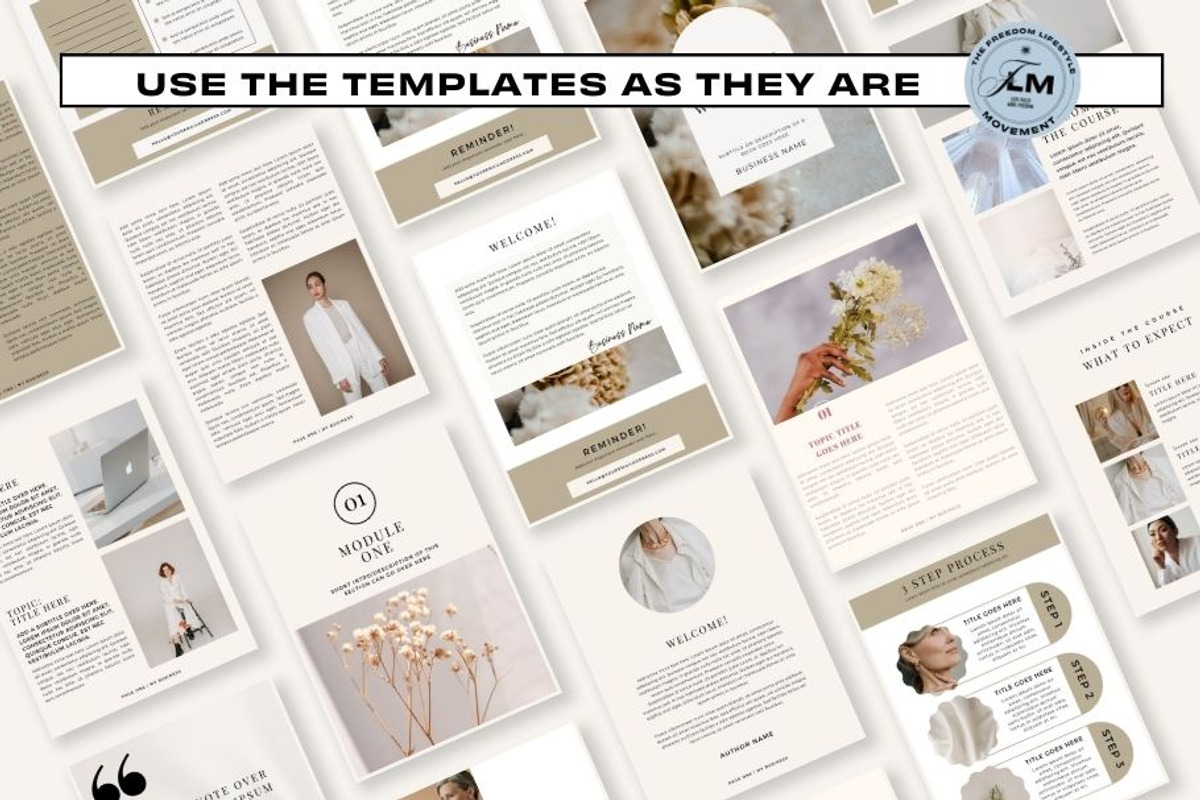 Course Workbook - White Luxe, a Templates & Theme by Freedom Business Shop (Photo 7 of 10)