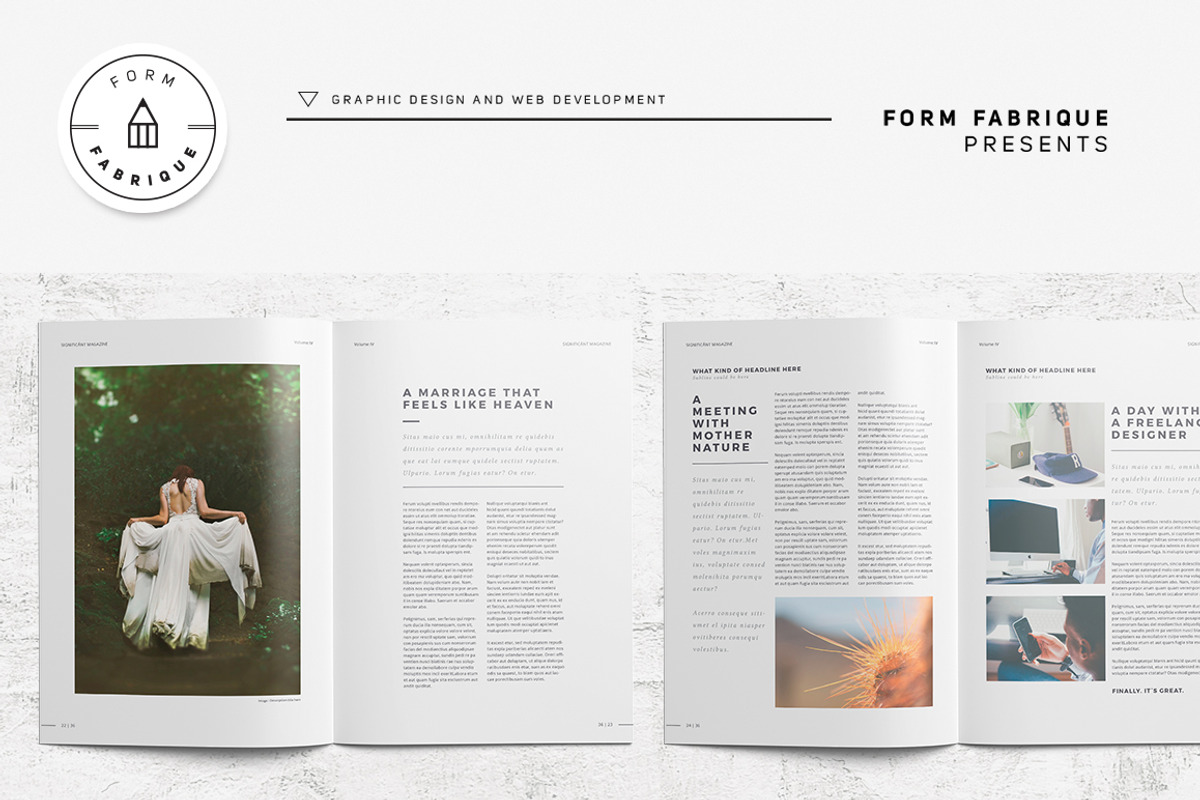 Significant Magazine, a Magazine Template by Form Fabrique (Photo 11 of 14)