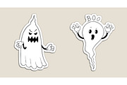 Rubber Hose Halloween Ghosts vector, a Seasonal Illustration by ChubbyBunny Art (Thumbnail 9 of 11)