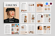 Magazine Layout | Canva & InDesign, a Magazine Template by Leaflove (Thumbnail 1 of 10)