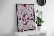 Realistic Seamless Pattern Magnolia, a Pattern Graphic by MarynaPetrovska (Thumbnail 8 of 16)