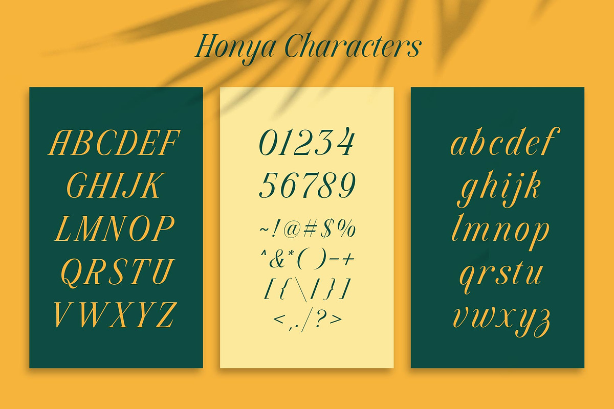 Honya Typeface, a Script Font by alit design (Photo 12 of 15)