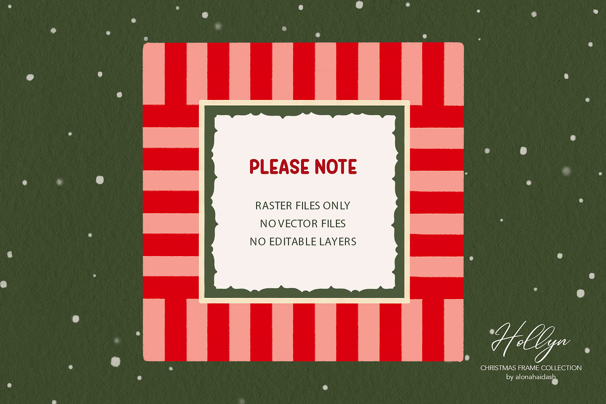 Hollyn · Christmas Frame Collection, an Object Graphic by alonahaidash (Photo 7 of 12)