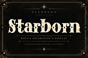 Starborn – Bold Vintage Display Font, a Serif Font by Wow Magic (Thumbnail 1 of 5)