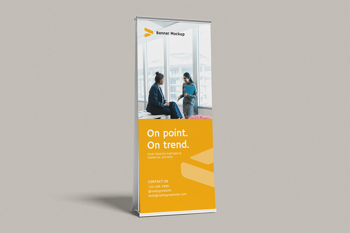 Banner Mockup, an Advertising Mockup by swsi-studio (Photo 2 of 5)