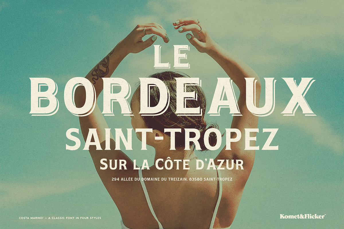 Costa Marino - A Classic Style Font, a Serif Font by Komet & Flicker (Photo 7 of 14)