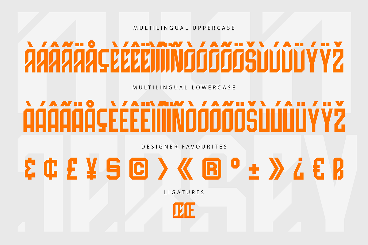 High Jersey - Modern Decorative Font, a Serif Font by overlaytemplates (Photo 6 of 7)