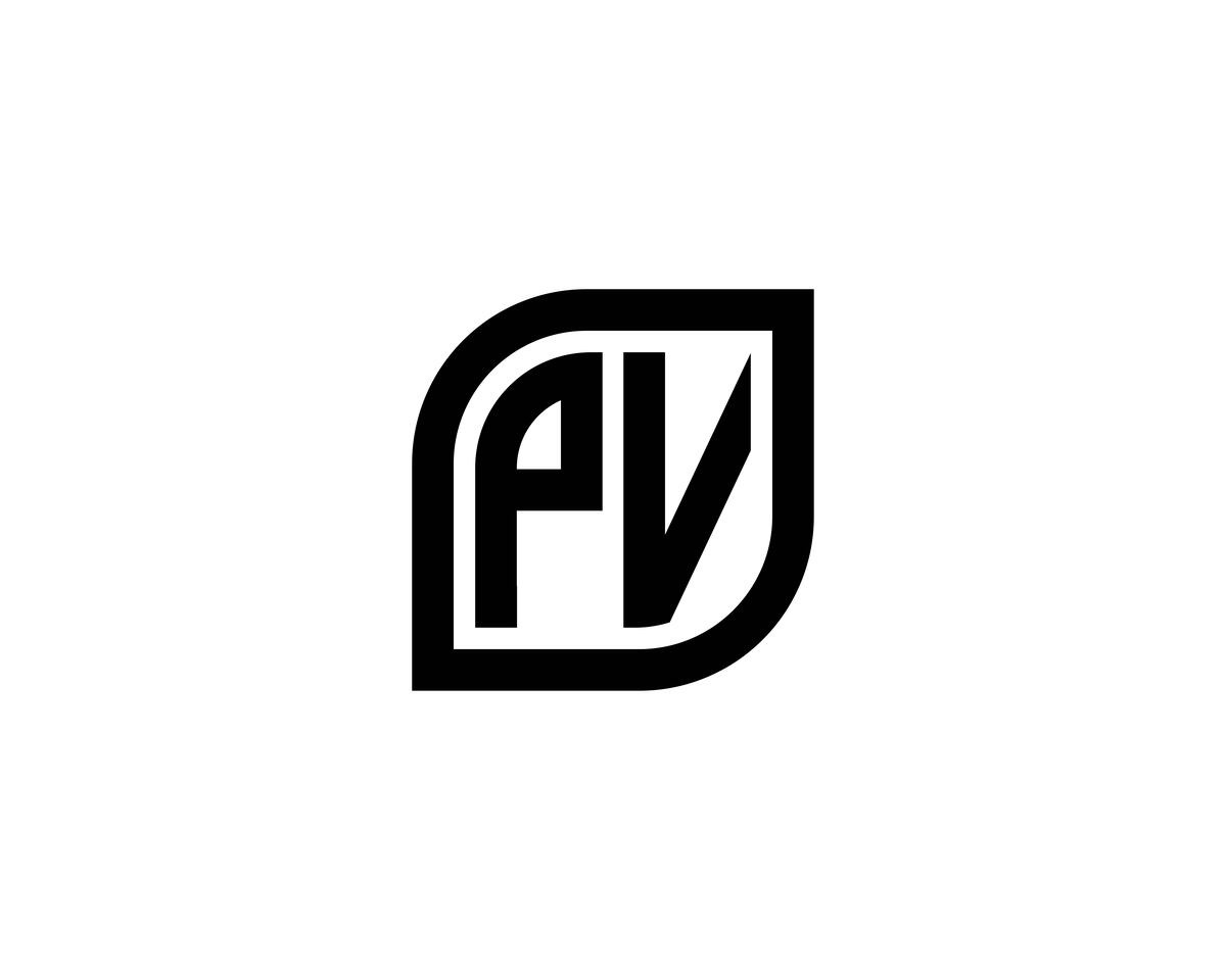 PV logo design vector template, a Branding & Logo Template by xcoolee
