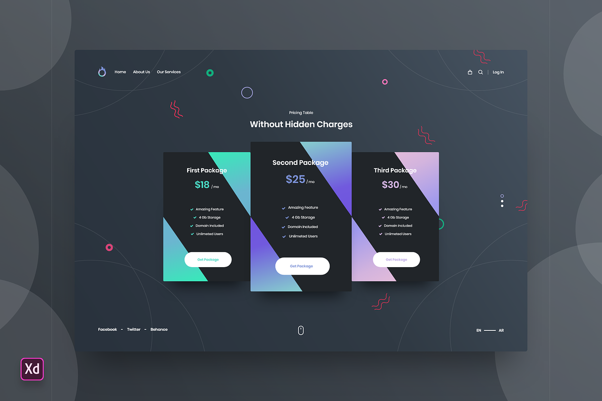 Pricing Table Landing Page, a Landing Page Template by ExplicitConcepts