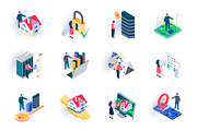Unique Isometric Icons Pack, an Outline Icon by alexdndz (Thumbnail 9 of 21)
