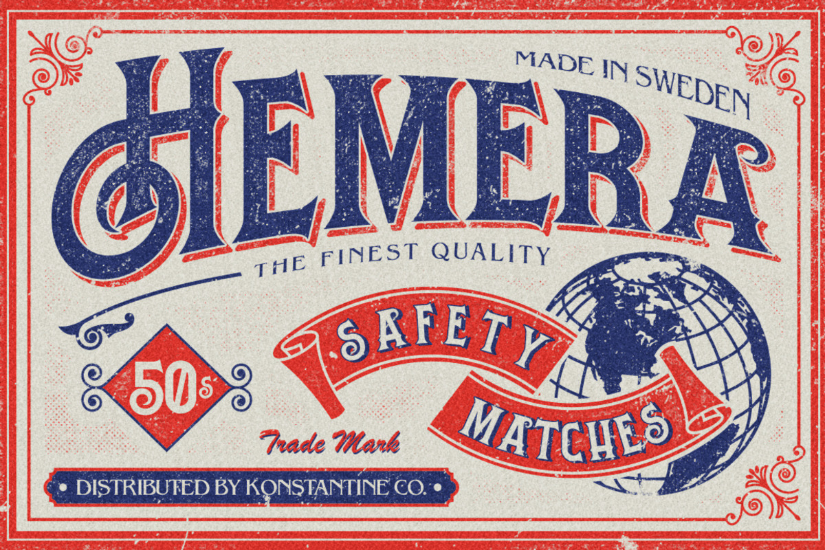 Hemera Vintage Branding font