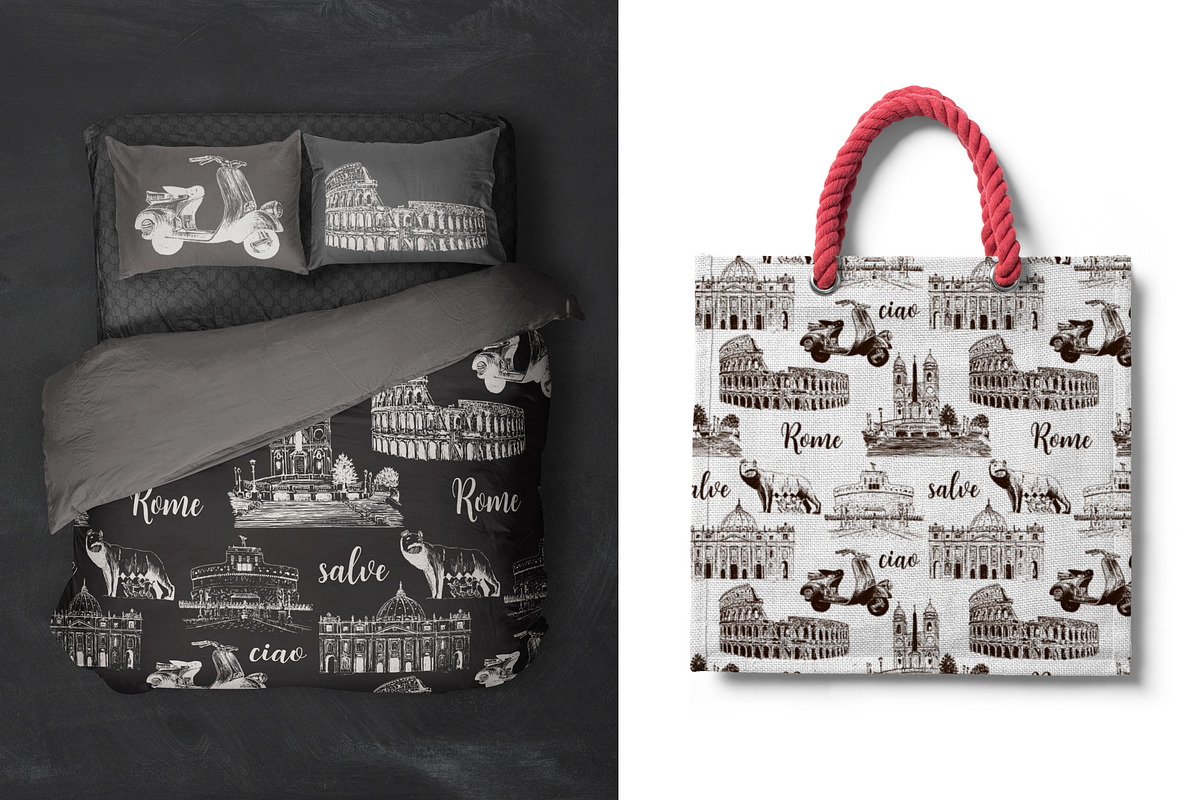 Set of Rome sketches, a Background Graphic by Everilda (Photo 6 of 6)