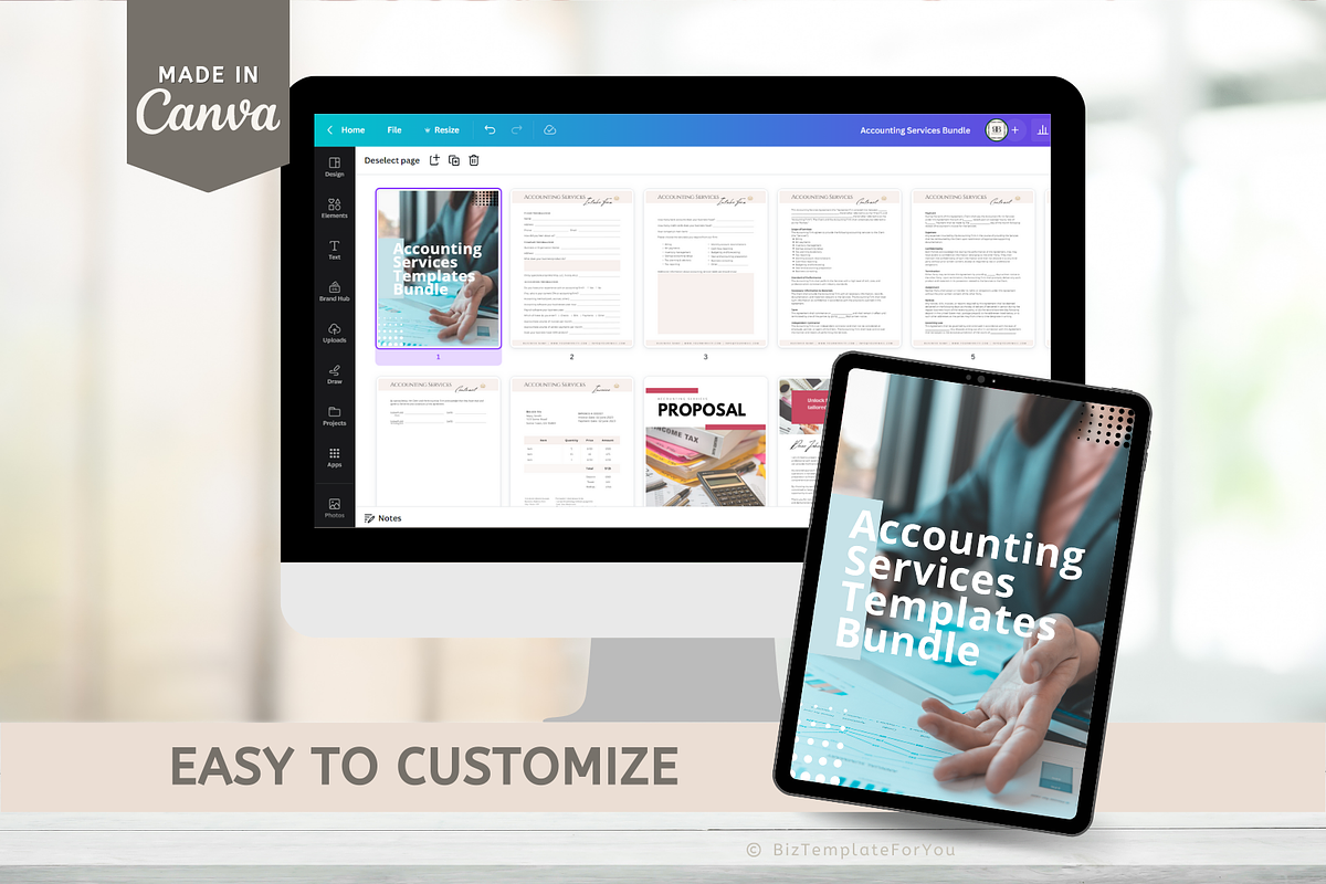 Accounting Services Templates Bundle, a Marketing Template by BizTemplateForYou (Photo 6 of 6)