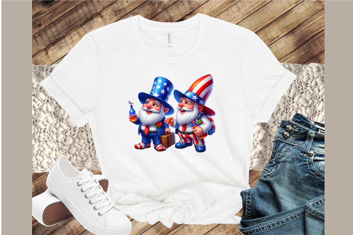 Patriotic Gnome Clipart - Patriotic, an Illustration by Sublimation Artist (Photo 4 of 6)