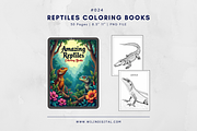 30 Reptiles Animals Coloring Pages, an Illustration by Wilin Digital (Thumbnail 1 of 3)