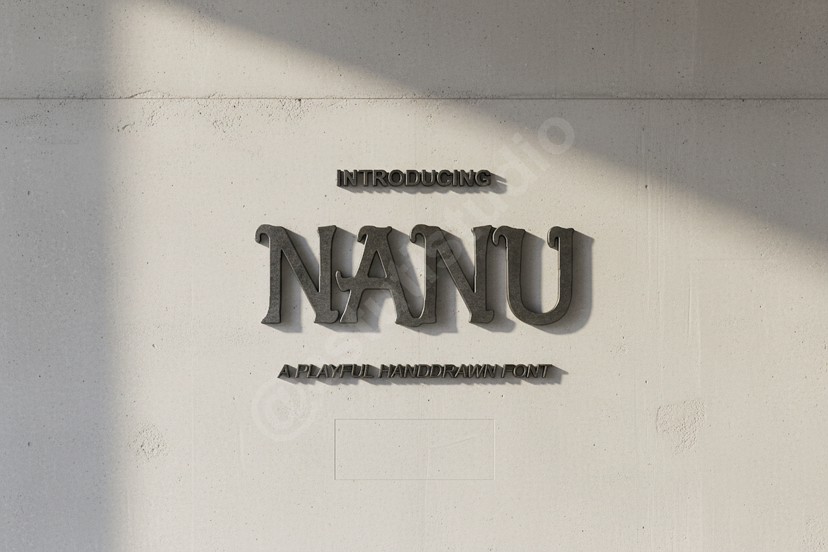 Nanu | Elegant Modern Serif Typeface, a Font by Astuti Studio (Photo 1 of 16)