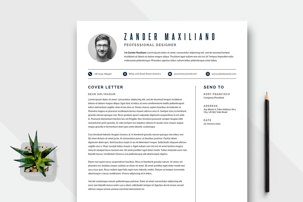 Resume/CV, a Resume Template by ArtisticLand (Photo 3 of 3)