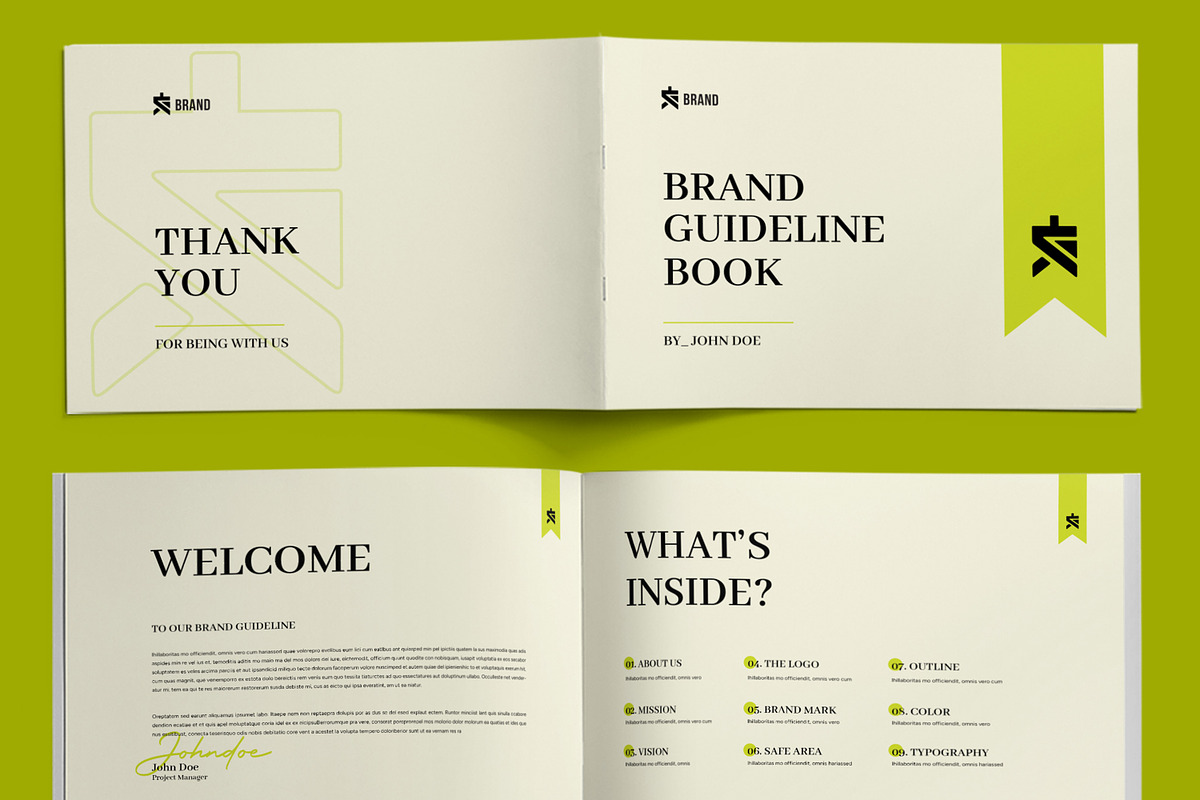 Minimal And Classic Brand Guideline, a Brochure Template by ContestDesign (Photo 2 of 5)
