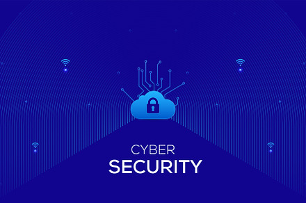 Abstract Cyber Security Background