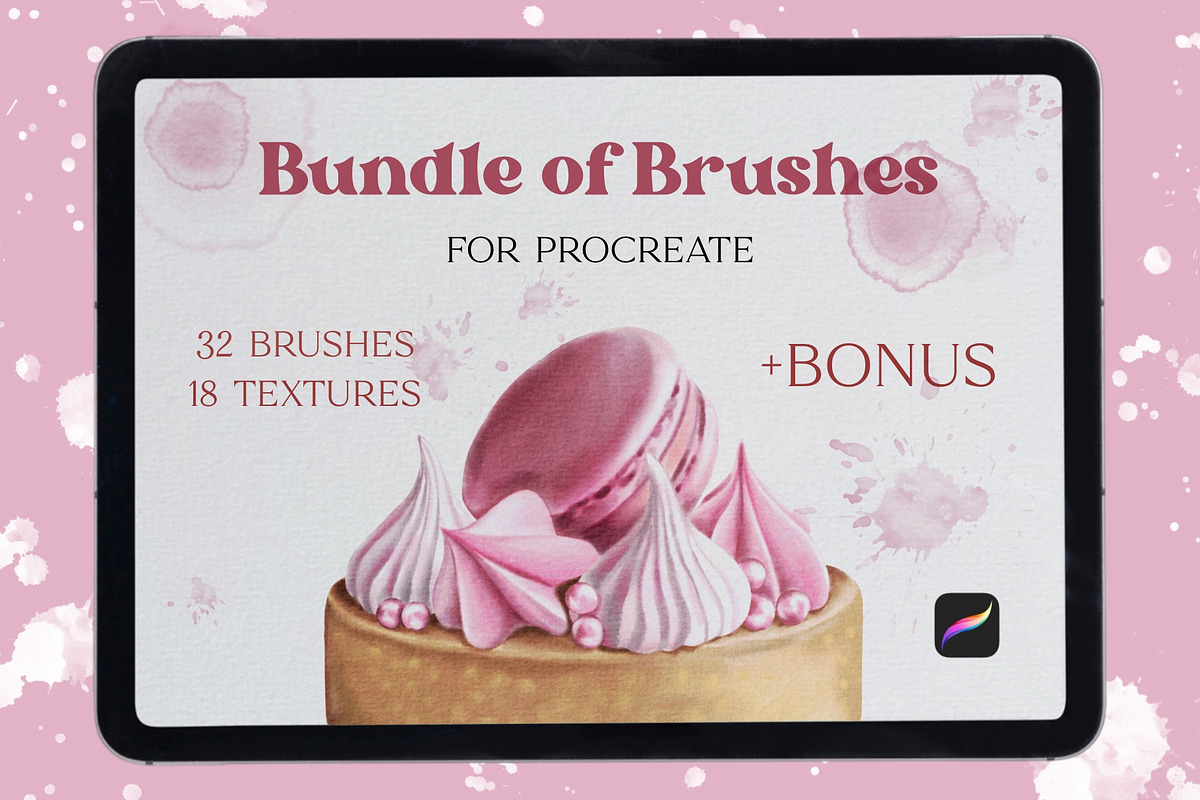 Bundle of Brushes for Procreate, a Brush Add-On by Marge Art (Photo 1 of 4)